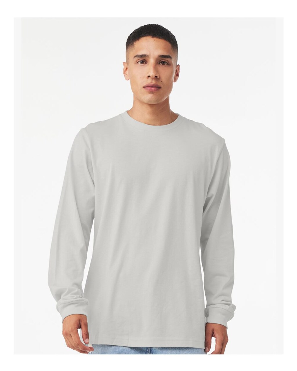 BELLA + CANVAS Unisex Jersey Long Sleeve Tee Lightweight Airlume Cotton Retail Fit Everyday Casual Shirt